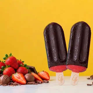 2 Gelados Colé Morango e Chocolate
