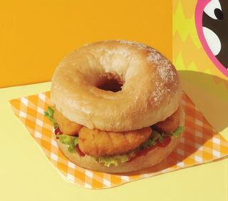 Menú Infantil Bagel Crujiente de Pollo (Vegan)