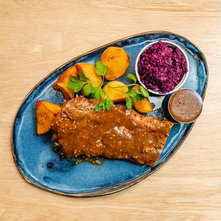 Żeberka pieczone 650g