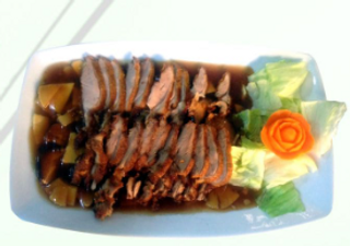 91. Pato Con Bambú Y Setas