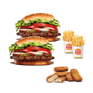 2 Whopper + 2 Batatas + 5 Nuggets