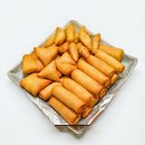 Samosa And Spring Rolls Platter