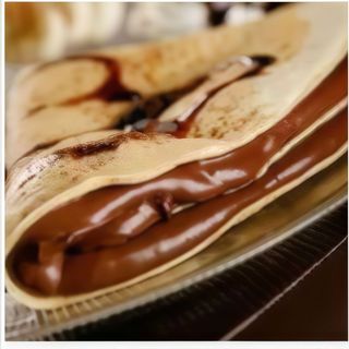 Crepes nutella e zucchero a velo