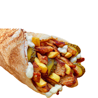 Shaorma pui sandwich