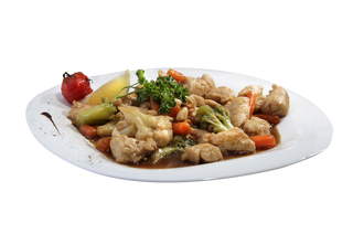 Ароматно пиле със зеленчуци (400г)