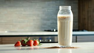 Протеинов шейк с бадемово мляко