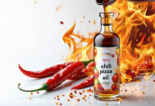 Ostra oliwa do pizzy w opakowaniu