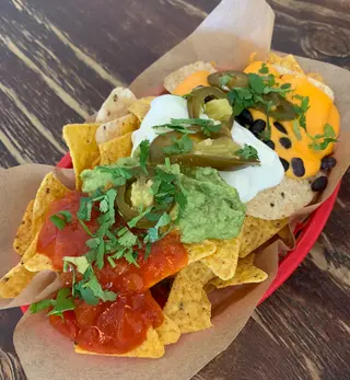 Nachos con queso