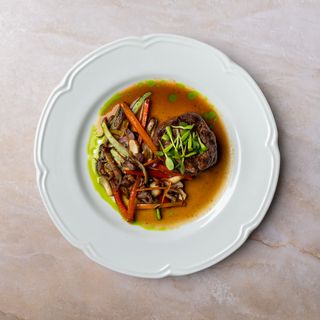 Biftek Mali Pijac sa grilovanim povrćem