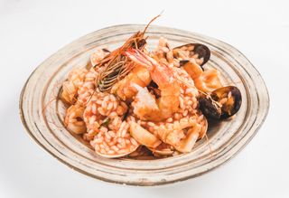 Risotto con frutti di mare/Orez cu fructe de mare