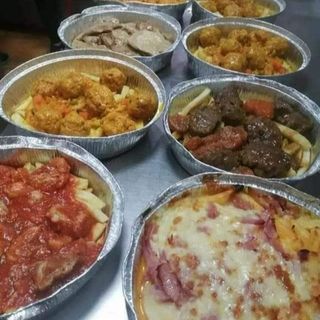 Ración pollo al wiski y papas