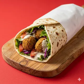Piadina falafel