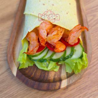 З тигровими креветками шаурма