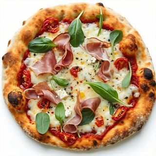 Pizza Parmenia e buffalo