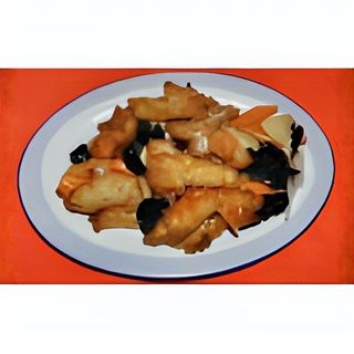 153. Риба-хек с бамбук и китайски гъби (600г)