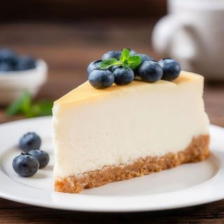 Tarta de queso con arándanos