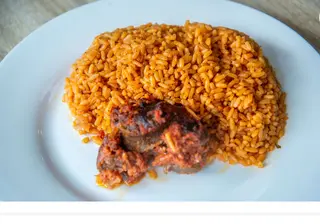 Mr Bigg's Regular Combo - Jollof Rice & Beef