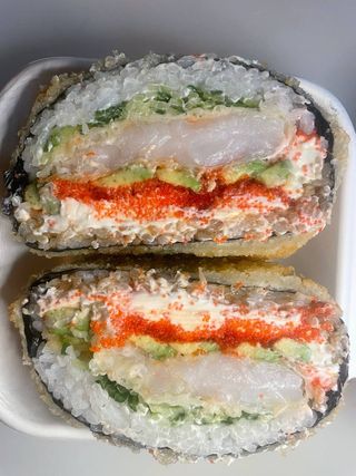 Burger Ebi ten tempura