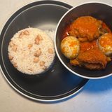 Rice + Beans With Chicken + Egg