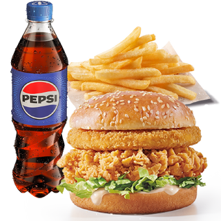 Cheesy Zinger Menu