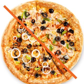 Pizza moitié moitié