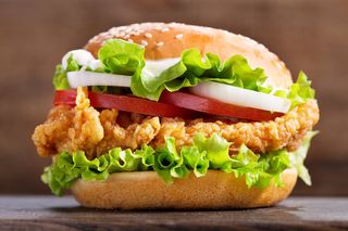 Chiken burger menù