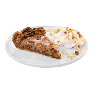 Tarta orzechowa z bitą śmietaną, prażonymi orzechami i kruszonką 140 g