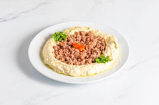Hummus lahme (sin gluten/halal) - حمص مع لحمة