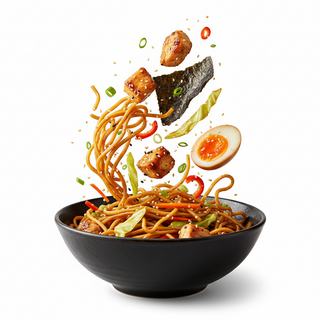 Fideos Yakisoba Con Pollo
