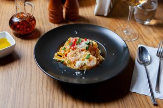 Tagliatelle cu creveți