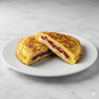Tortilla De Patata Rellena De Jamón Serrano Y Queso 1 Ud.