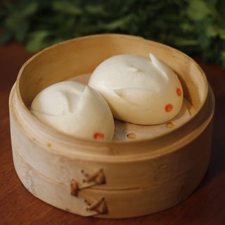 Pane cinese a forma di coniglio - 2 pezzi