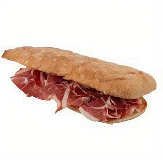 Tosta de jamón de la pata y alioli