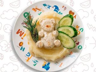 Котлетка куряча з картопляним пюре