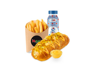 Ни хот-дог курица в грибном соусе