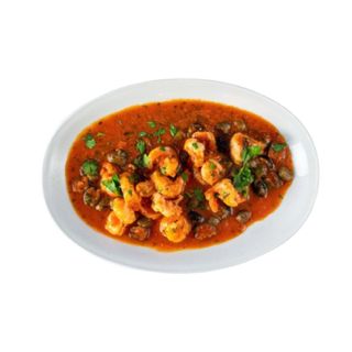 Gambas Con Salsa De Ostras