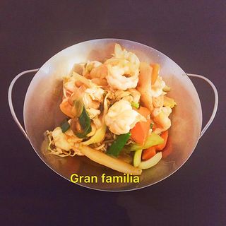 75 Langostinos Con Verduras