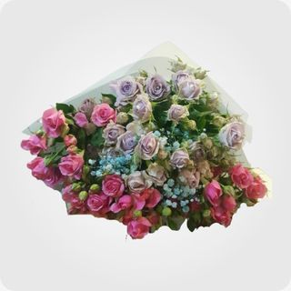 ფერადი სპრეი ვარდი