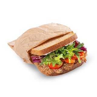 Kanapka na ciepło z szarpaną wieprzowiną