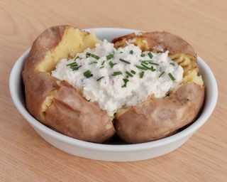 Kumpir z twarożkiem mały