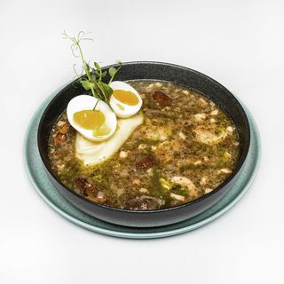 Żurek śląski z białą kiełbasą