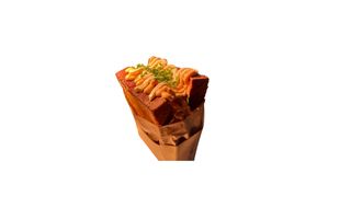 Tost Koreański Szarpany Kurczak i kimchi