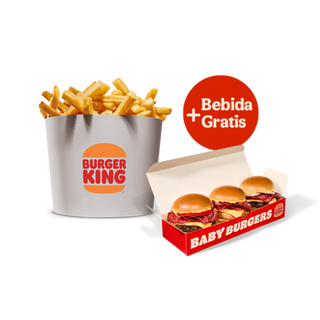 Cubo De Patatas + Baby Burgers