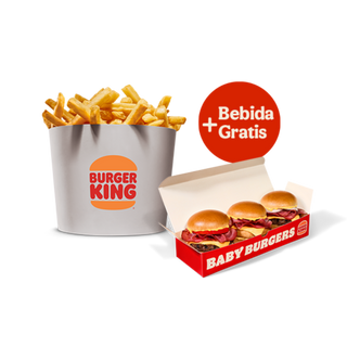 Cubo De Patatas + Baby Burgers
