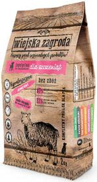 Wiejska Zagroda Karma Z Jagnięciną I Szpinakiem Dla Szczeniaka 2kg