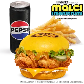 Minions Burger Meni