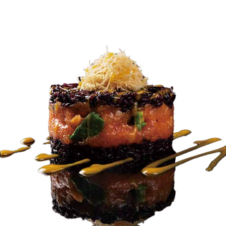 901.Black tartare burger