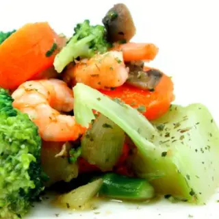 Gambas con verduras