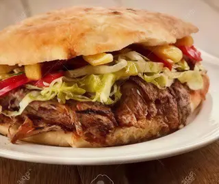 Panino kebab grande