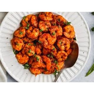 Stir fried paprika prawns